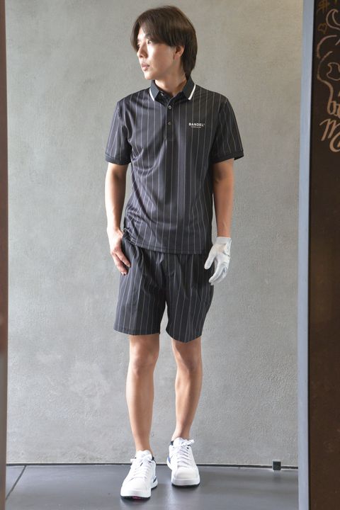 【BANDEL GOLF】 他にはないピンストライプ柄のセットアップスタイル