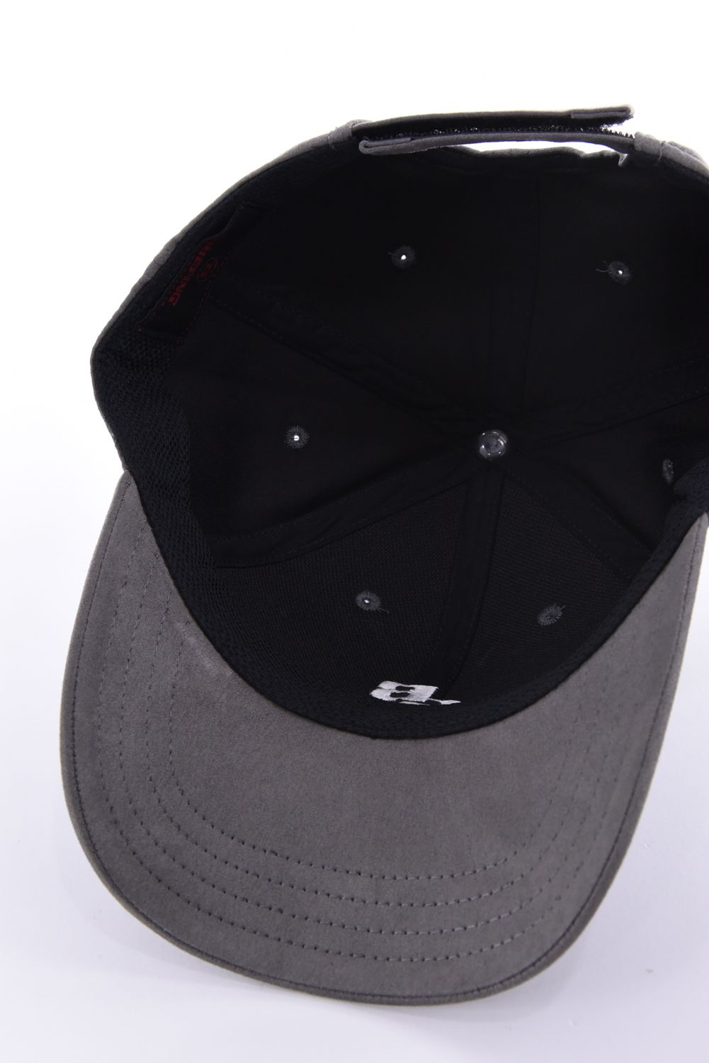 【26AW】 MEN’S SUEDE SMALL BG LOGO CAP / スウェード素材 スモールBGロゴ キャップ (グレー)