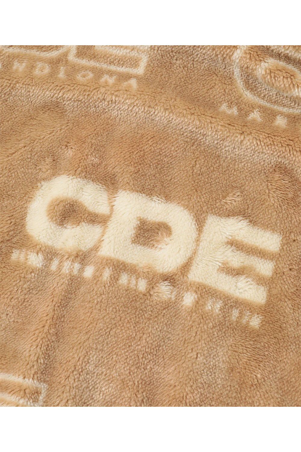 【2025AW】【CDEシリーズ】 DSBJ / ナイロンタフタ ボアジャカード リバーシブル ジップブルゾン (ベージュ)