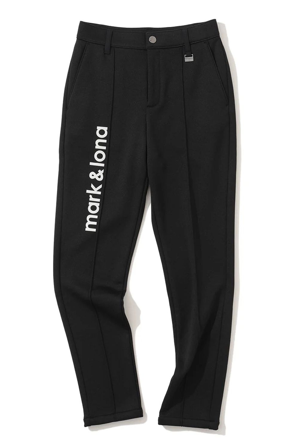 【2025AW】【レディース】 ALIGN THERMAL SLIM PANTS / ブランドロゴ 裏起毛 スリムテーパードパンツ (ブラック)