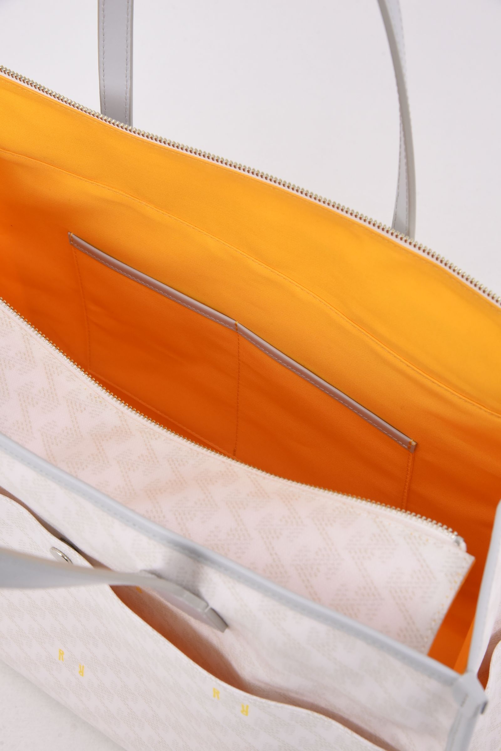 【26SS】  LANIUS SQUARE BIG (ラニウス スクエア ビッグ) / ブランドオリジナルテキスタイル ボストンバッグ （モノホワイト）*