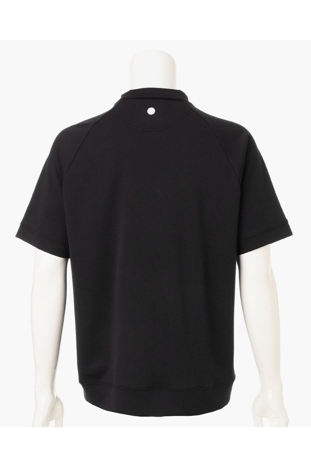 【26SS】 MEN’S COLLEGE LOGO HIGHNECK / カレッジロゴ リラックスフィット モックネックTシャツ (ブラック)