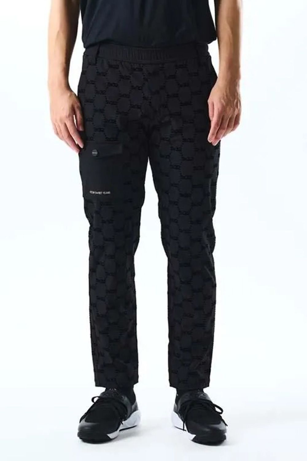 【25AW】 FLOCKY STRETCH LONG PANTS / フロッキーストレッチ ロングパンツ (ブラック)