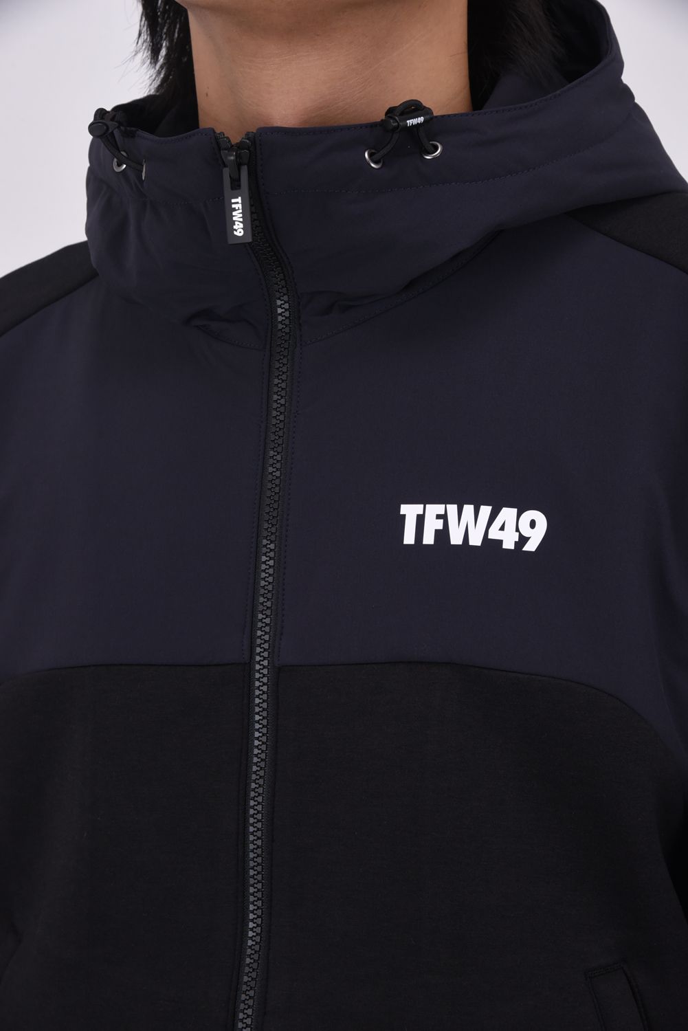 【25AW】 CARDBOARD MATERIAL FULL ZIP HOODIE / ダンボール素材 フルジップパーカー (ブラック)