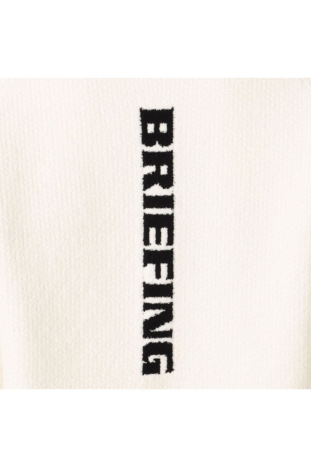 【26AW】【レディース】 WOMEN’S AIRY YARN KNIT CREWNECK / エアリーファブリック ブランドロゴ クルーネックニット (ホワイト)