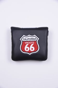 U-LEATHER MALLET PUTTER COVER / シンセティックレザー ワッペン マレット型 パターカバー (ハンティントンブラック)