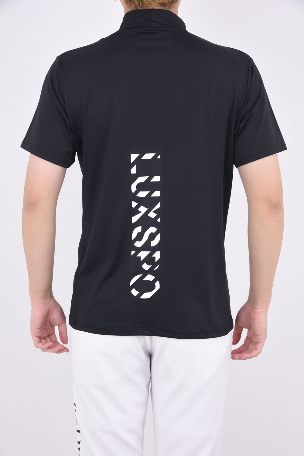 LUXEAKMPLUS - SPORTS LOGO MOCK NECK T-SHIRTS / スポーツロゴ