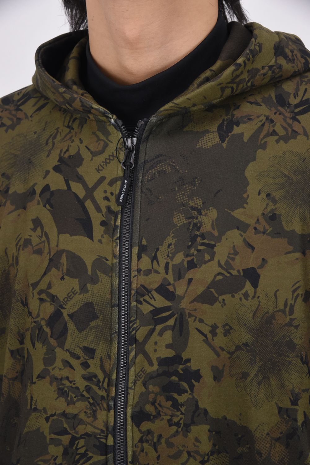 【期間限定ポイント10倍】【25AW】 FLOWER CAMO FULL ZIP HOODIE / フラワーカモ フルジップパーカー (カーキ)
