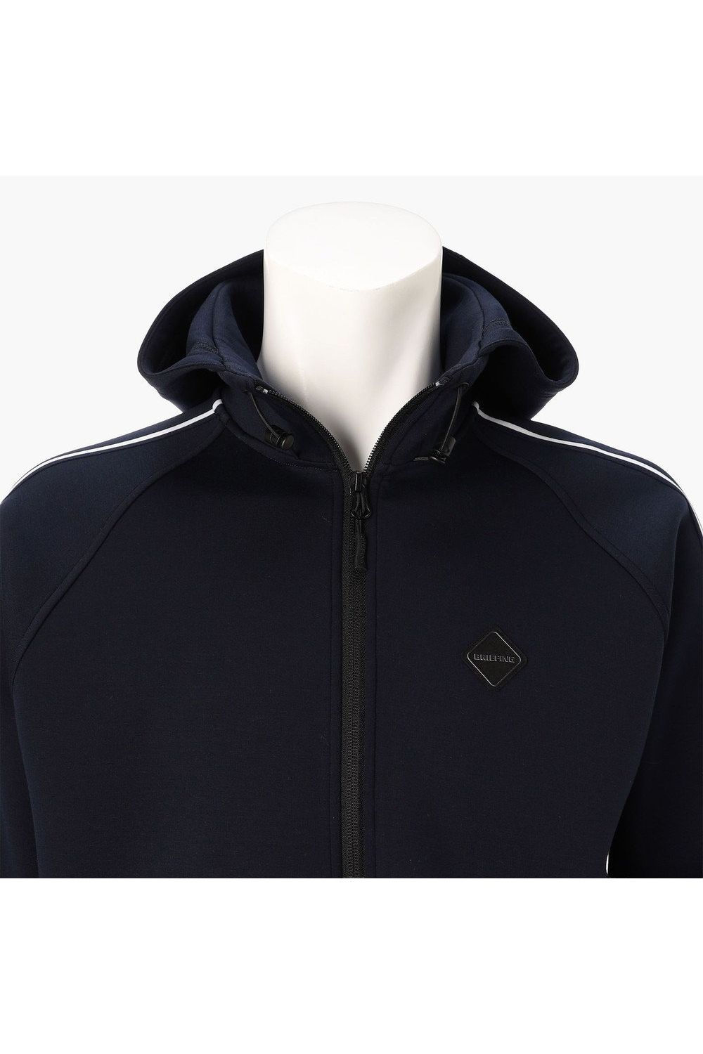 【26AW】 MEN’S WARM LINE PARKA / ダンボールニット サイドライン ジップアップパーカー (ネイビー)