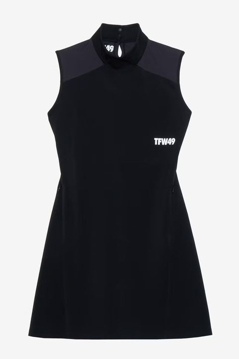 【26SS】【レディース】 SLEEVE LESS MOCKNECK ONE PIECE / ノースリーブ モックネック ワンピース (ブラック)