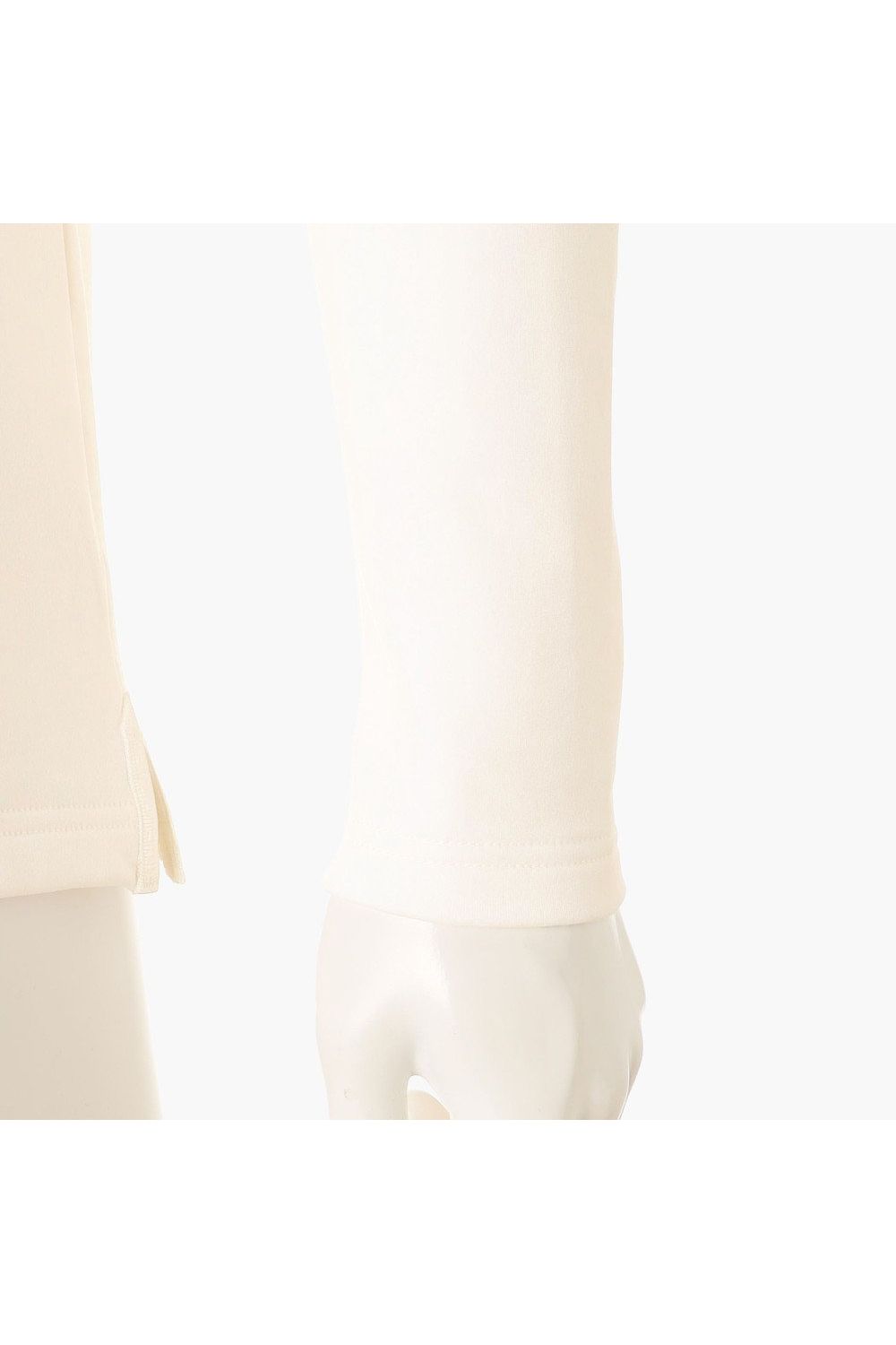 【26AW】 MEN’S WARM LS HIGHNECK / 秋冬仕様 起毛素材 ベーシック 長袖モックネックTシャツ (ホワイト)