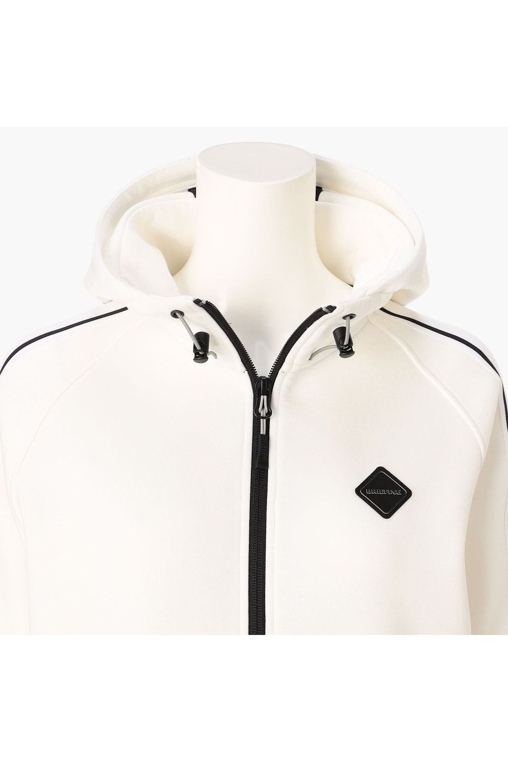 【26AW】【レディース】 WOMEN’S WARM LINE PARKA / ダンボールニット サイドライン ジップアップパーカー (ホワイト)