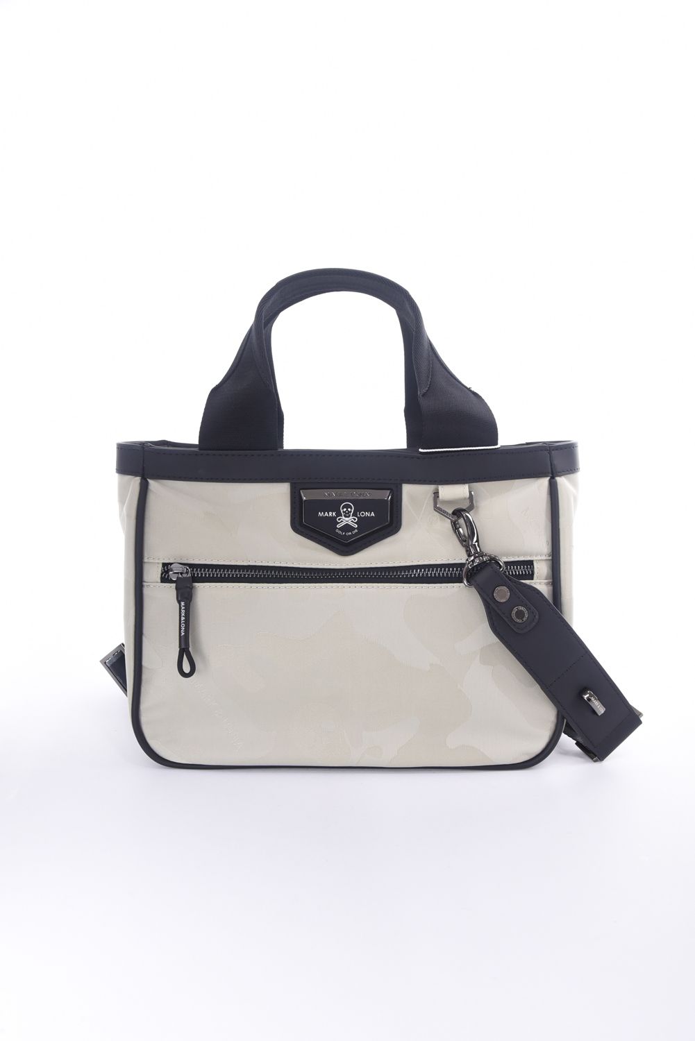 【2025AW 木村拓哉さん着用 VOL.5】 PREMIUM GAUGE CART BAG / コーデュラナイロン レザーパイピング オリジナルカモジャカード カートバッグ (アイスグレー)