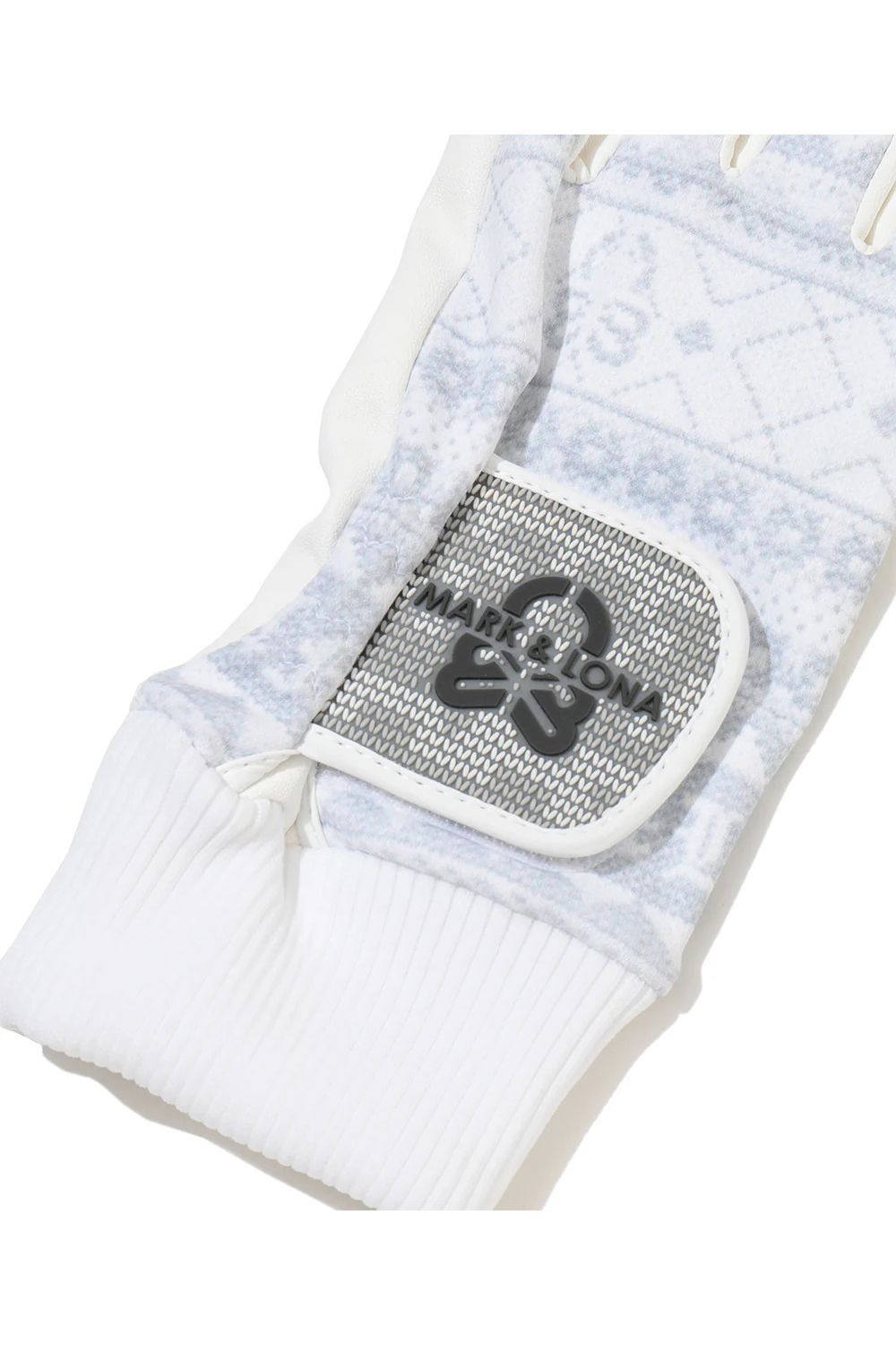 【26AW】 SCOTT WINTER GLOVES / フェアアイルパターン 防風素材 両手ゴルフグローブ (ホワイト)