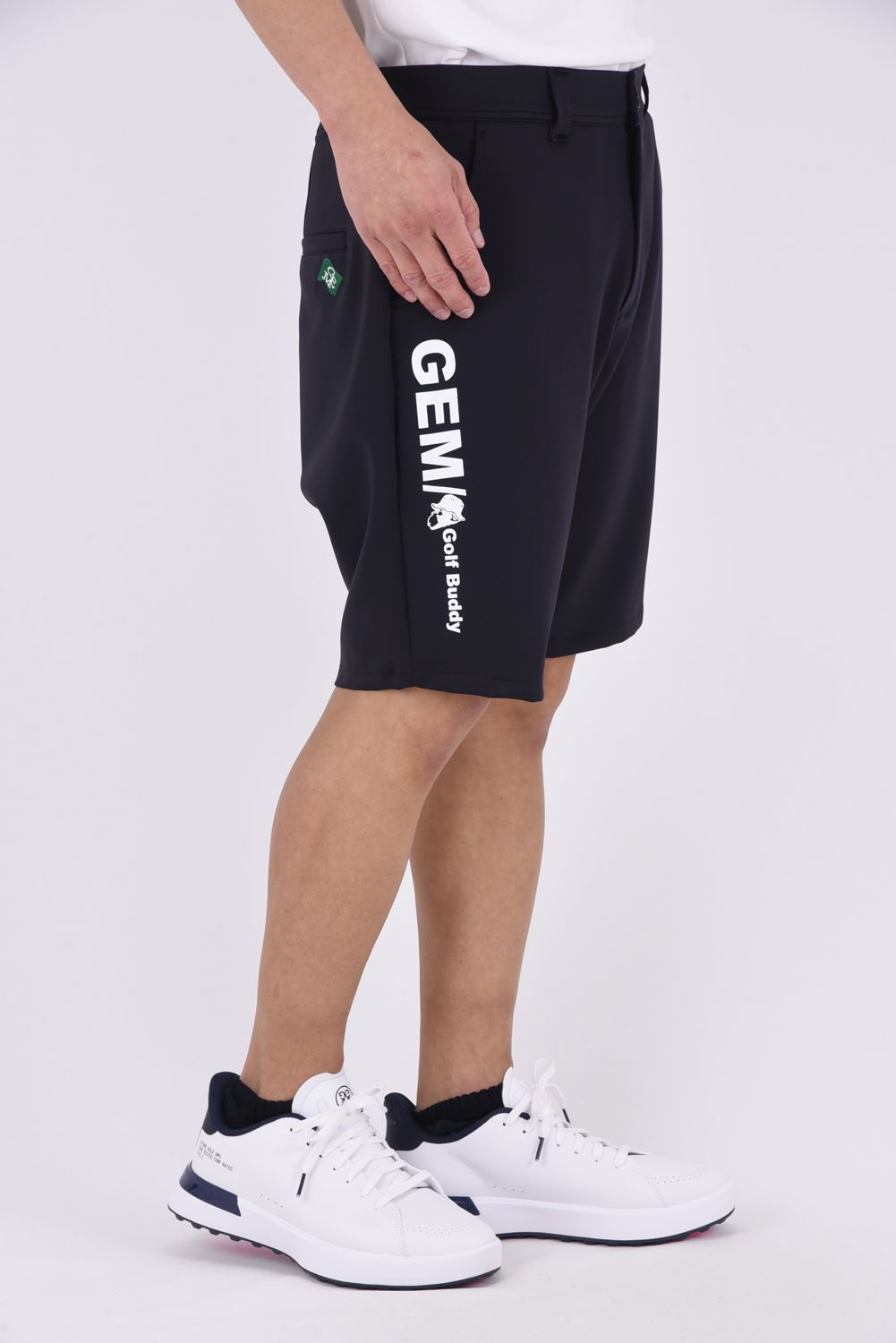 【26SS】 NEOPRENE DOUBLE PANTS / ネオプレーン サイドロゴ ショートパンツ （ブラック）