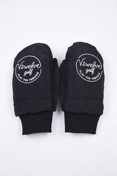 ML MITTEN / ブランドロゴ カイロポケット付き 中綿ミトングローブ (ブラック)