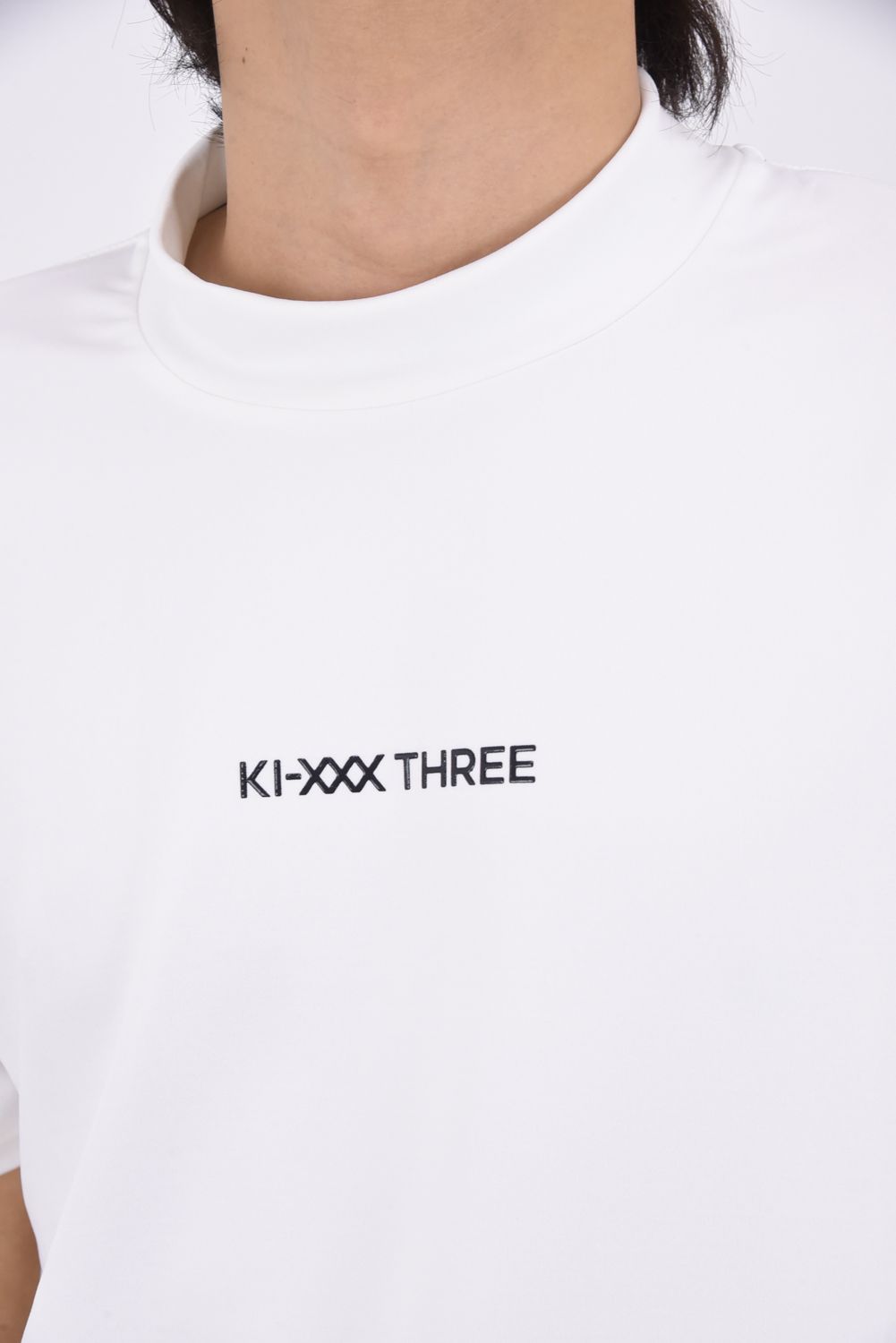 【26SS】 HYBRID MESH MOCK TEE / メッシュ モックネックTシャツ (ホワイト)