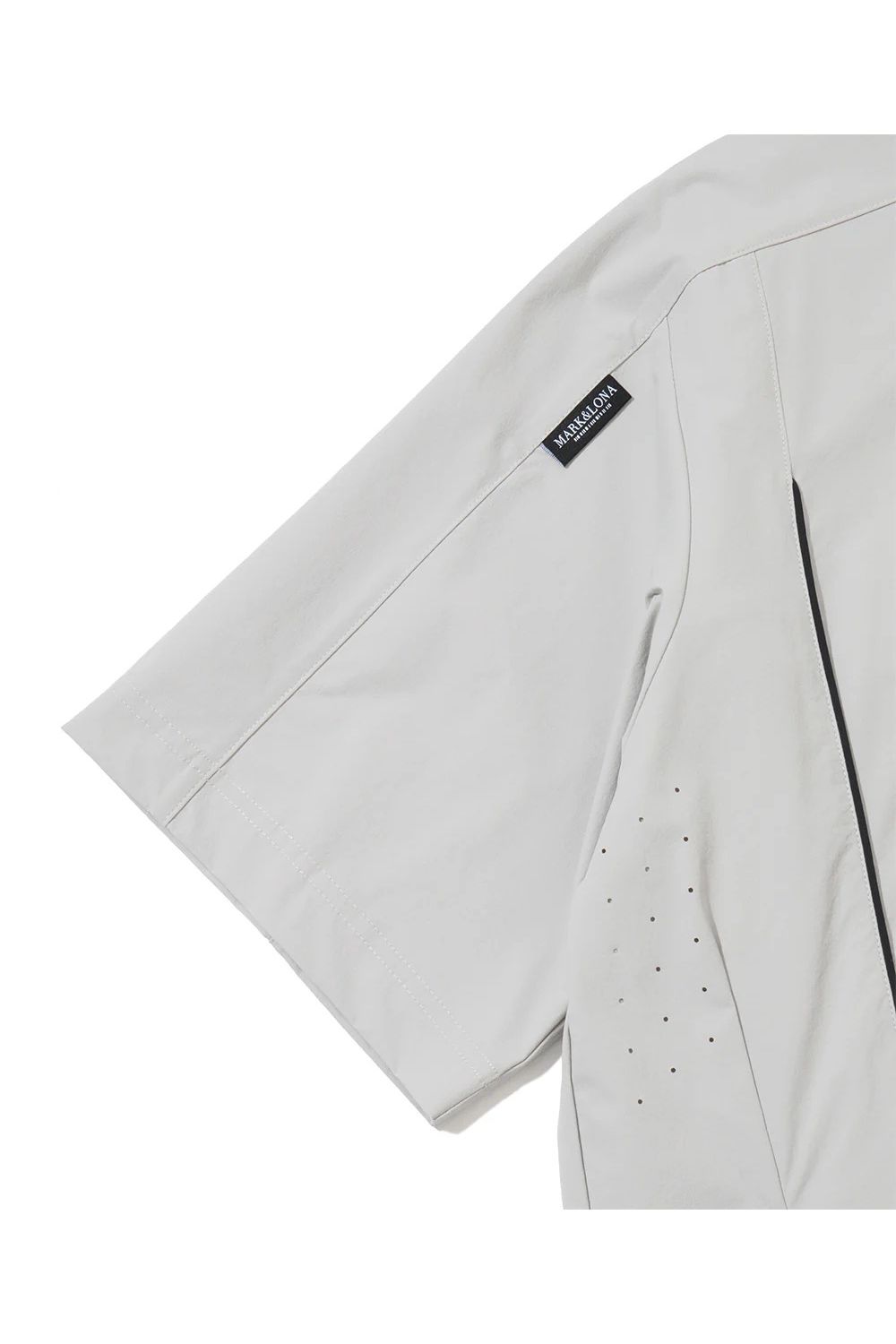 【26SS】【CODE COLLECTION】 PTMT / ストレッチナイロン クルーネックプルオーバー (ライトグレー)