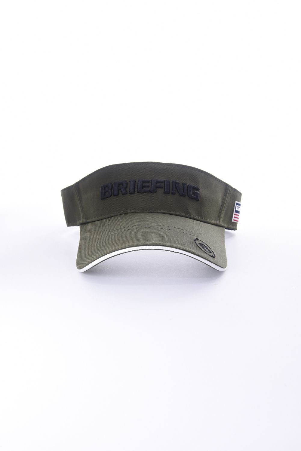 MENS BASIC VISOR / ロゴ刺繍 ベーシック サンバイザー オリーブ