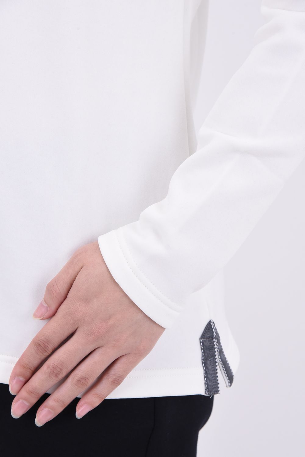 【レディース】【秋冬仕様】 WOMENS WARM LS HIGH NECK / ブランドロゴ ロングスリーブ ウォーム モックネックインナー (ホワイト)