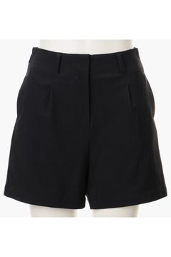 【25AW】【レディース】 WS CORDUROY SINGLE PLEATED SHORT PANTS / コーデュロイ タックプリーツ ショートパンツ (ブラック)