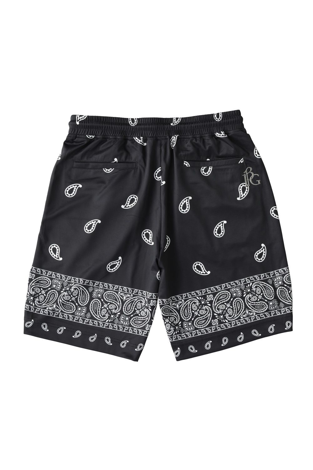 【25SS】 113 GOLF BANDANA SHORTS / バンダナ柄 ダブルメッシュニット ショートパンツ (ブラック)