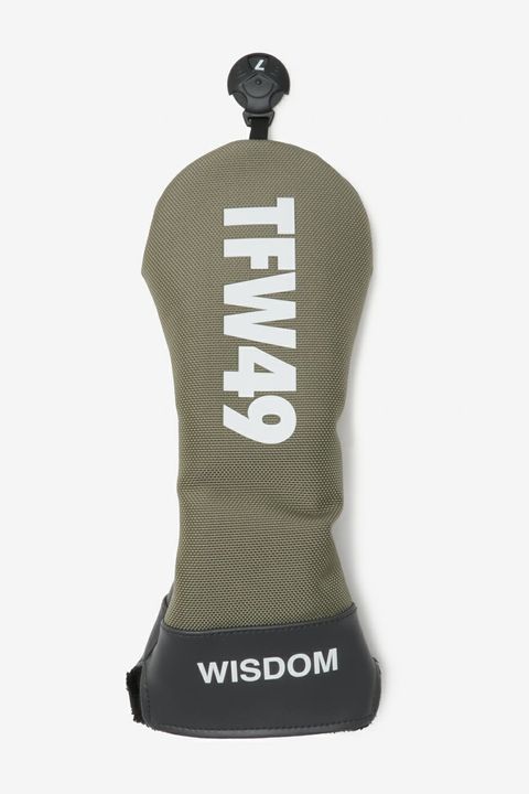 NYLON HEAD COVER FW / ナイロン ブランドロゴ フェアウェイウッドカバー (グレージュ)