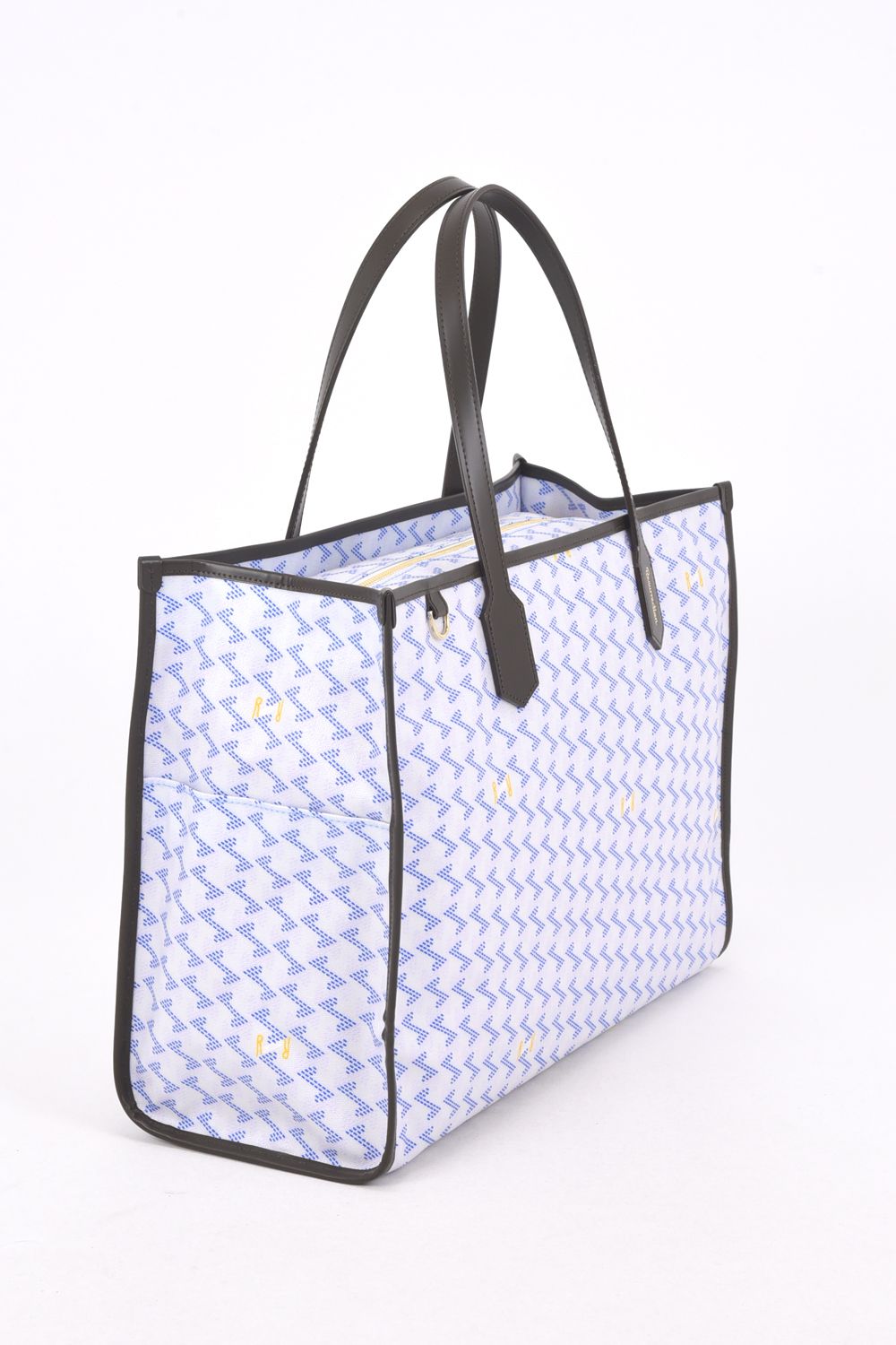 【26SS】  LANIUS SQUARE BIG (ラニウス スクエア ビッグ) / ブランドオリジナルテキスタイル ボストンバッグ （アクア）*