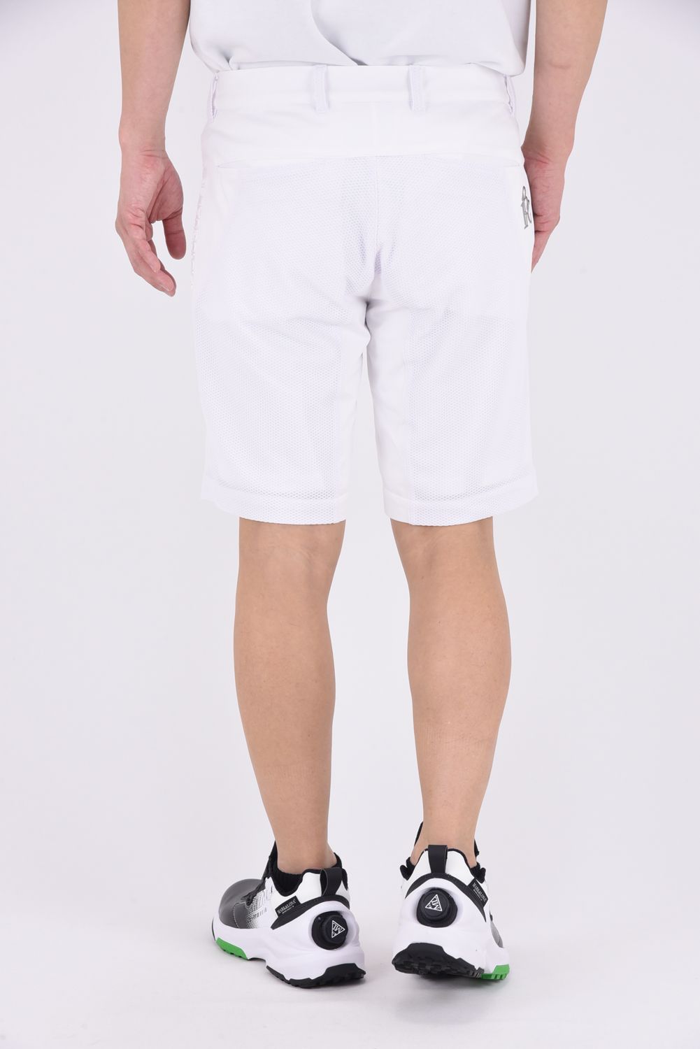【25SS】 113 GOLF MESH SHORTS / ROICA素材メッシュ ショートパンツ (ホワイト)