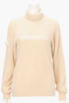 【25AW】【レディース】WS SHAGGY LOGO TURTLENECK KNIT / タートルネックニット (ベージュ)