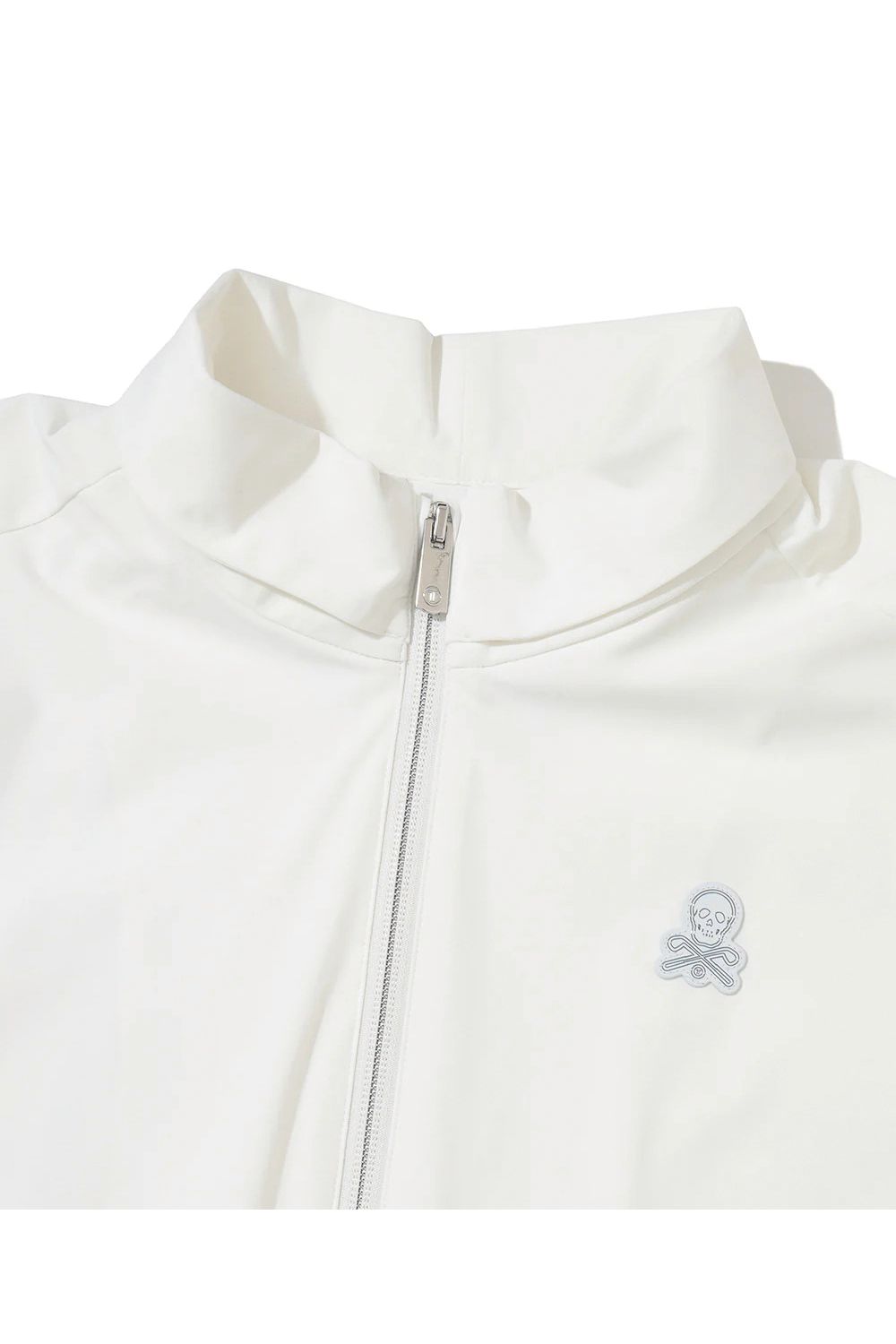 【26SS】【レディース】【T-LINE】 VELOCITY DUAL COLLAR PERFORMANCE JACKET / モノトーン ポリエステルトリコット ハイストレッチジャケット (ホワイト)