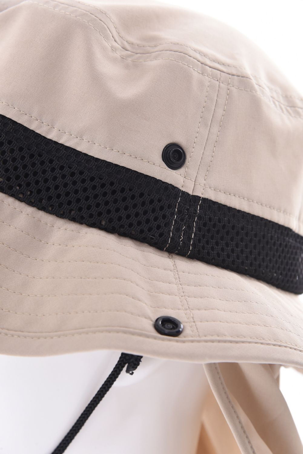【26SS】 MEN'S COOLCORE SUNGUARD MESH HAT / サンガード付き メッシュバケットハット (ベージュ)