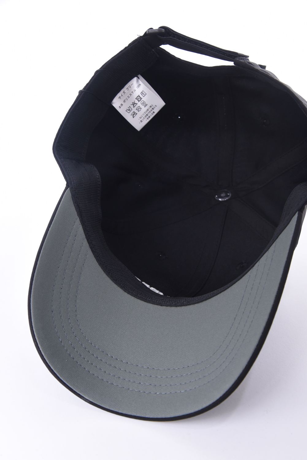 LOGO CAP / ロゴ刺繡 ベースボールキャップ (ブラック)