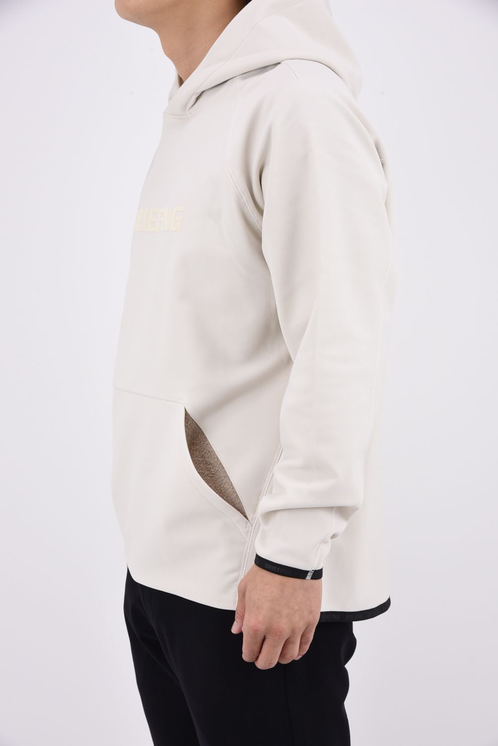 【26AW】 MS LOGO FOODIE / ロゴ パーカー (ベージュ)