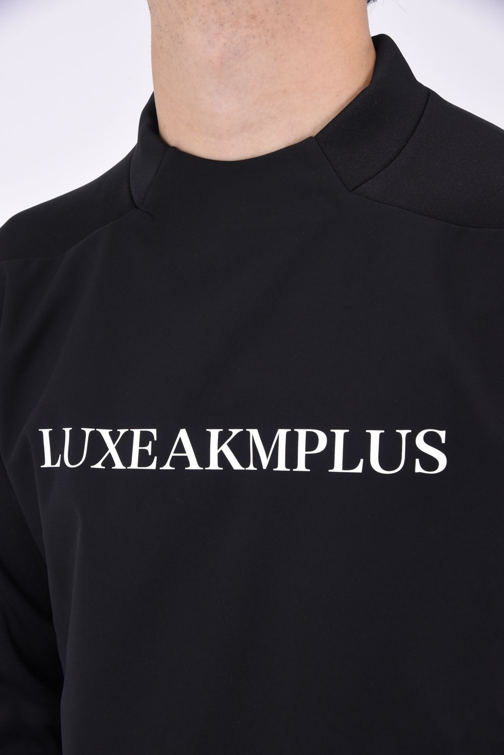 WINDPROOF MOCK / ウィンド プルーフ モックネック Tシャツ (ブラック)