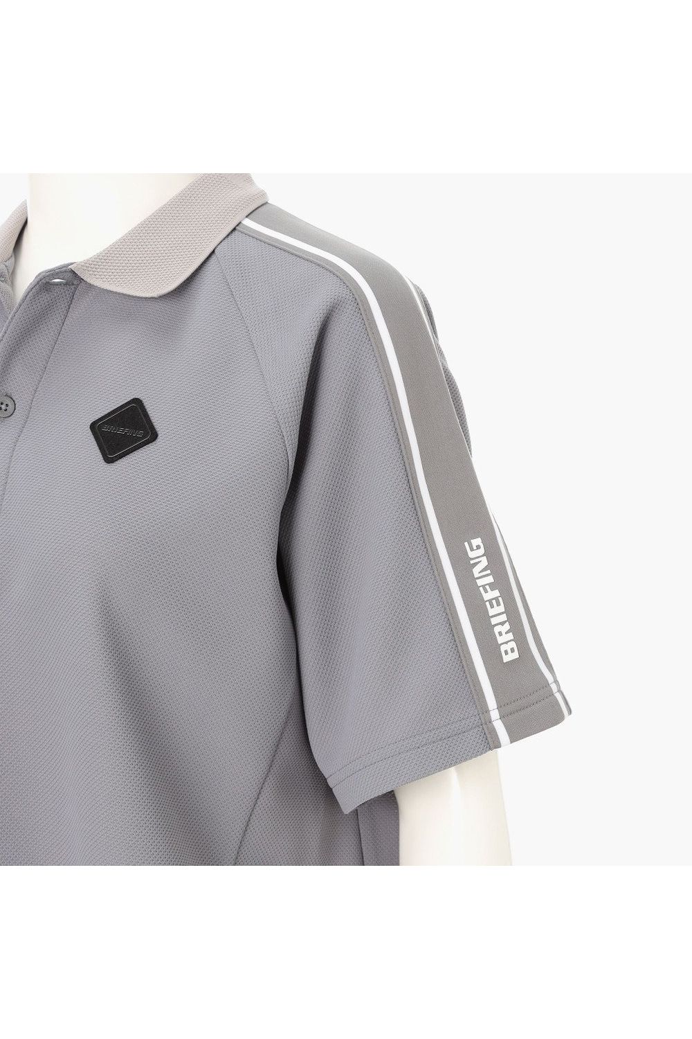 【26SS】【レディース】 WOMEN’S LINE POLO / カノコ生地 ラインロゴテープ リラックスフィット ポロシャツ (グレー)