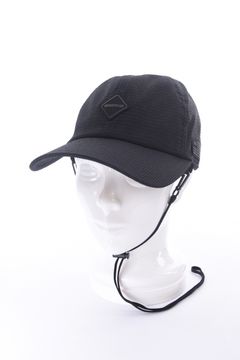 【26SS】【レディース】 WOMEN’S SEERSUCKER CORD STRAP CAP / シアサッカー コードストラップ付き キャップ (ブラック)