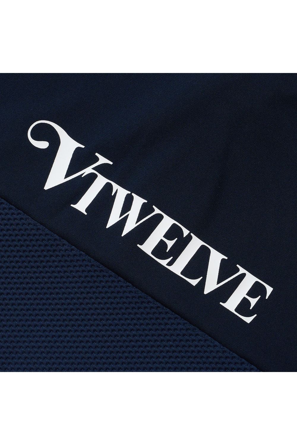 【26SS】【レディース】 AIRY AWA POLO / ワッフル生地 異素材切り替え ポロシャツ (ネイビー)