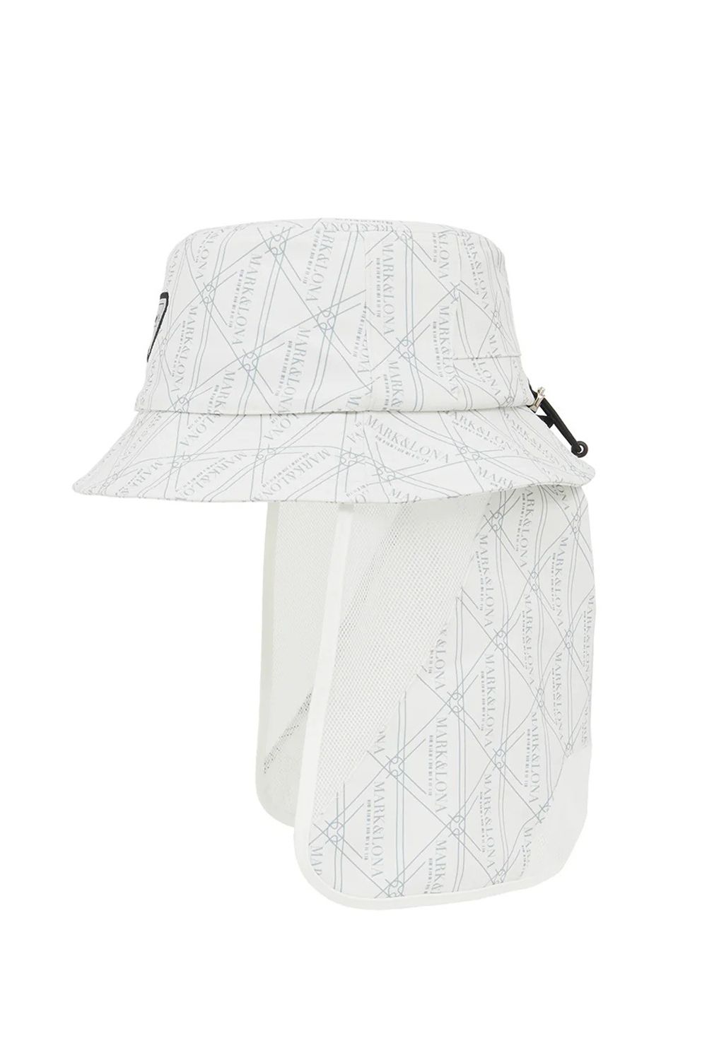 【26SS】【CODE COLLECTION】 TGHT / ジオメトリックパターン サンシールド付き バケットハット (ホワイト)