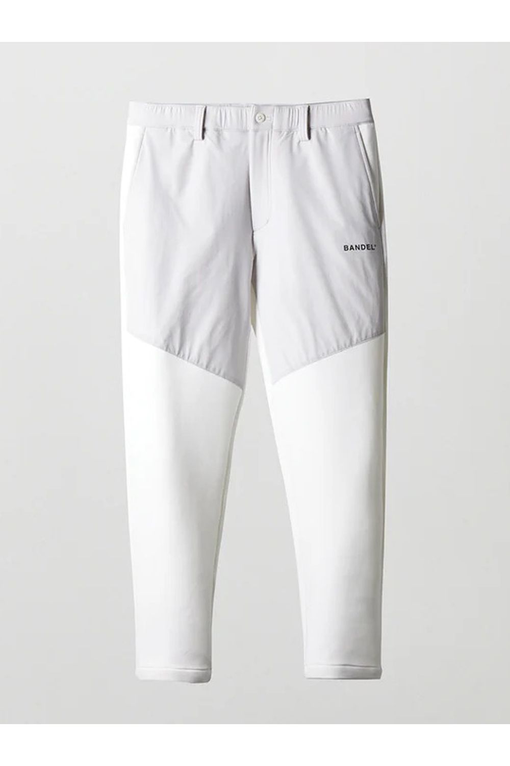 【25AW】 FRONT SWITCH TAPERED PANTS / ボンディング素材 ハイブリッドロングパンツ (ホワイト)