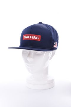 【26AW】 MEN’S BOX LOGO FLAT VISOR CAP / ボックスロゴ刺繍 フラットキャップ (ネイビー)