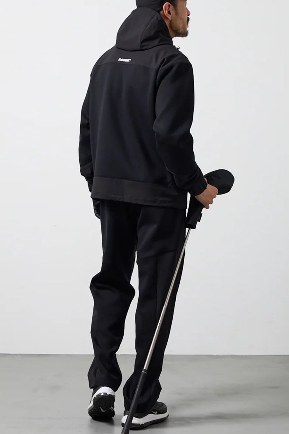 【26AW】 BONDING COMBINATION ZIP HOODIE / ボンディングコンビネーション ジップアップパーカー (ブラック/ブラック)