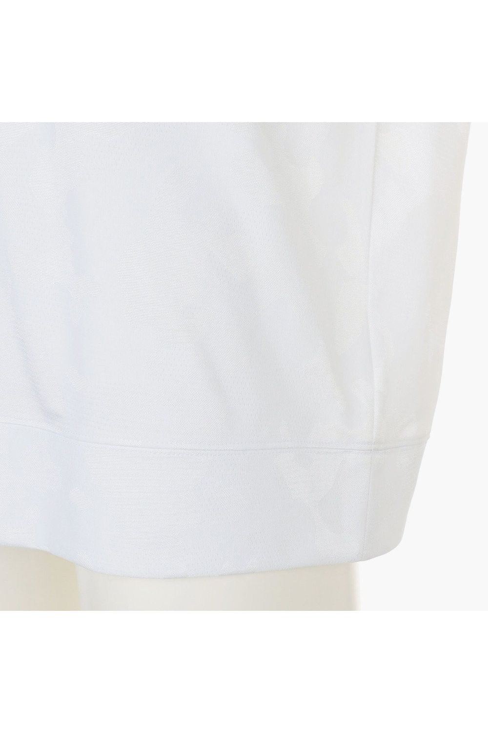 【26SS】 MEN’S CAMO JQ HIGHNECK / カモフラージュジャカード リラックスフィット モックネックTシャツ (ホワイト)