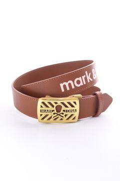 HOLLOW SKULL ADJUST LEATHER BELT / ブランクスカルバックル 無段階調整レザーベルト (ブラウン)