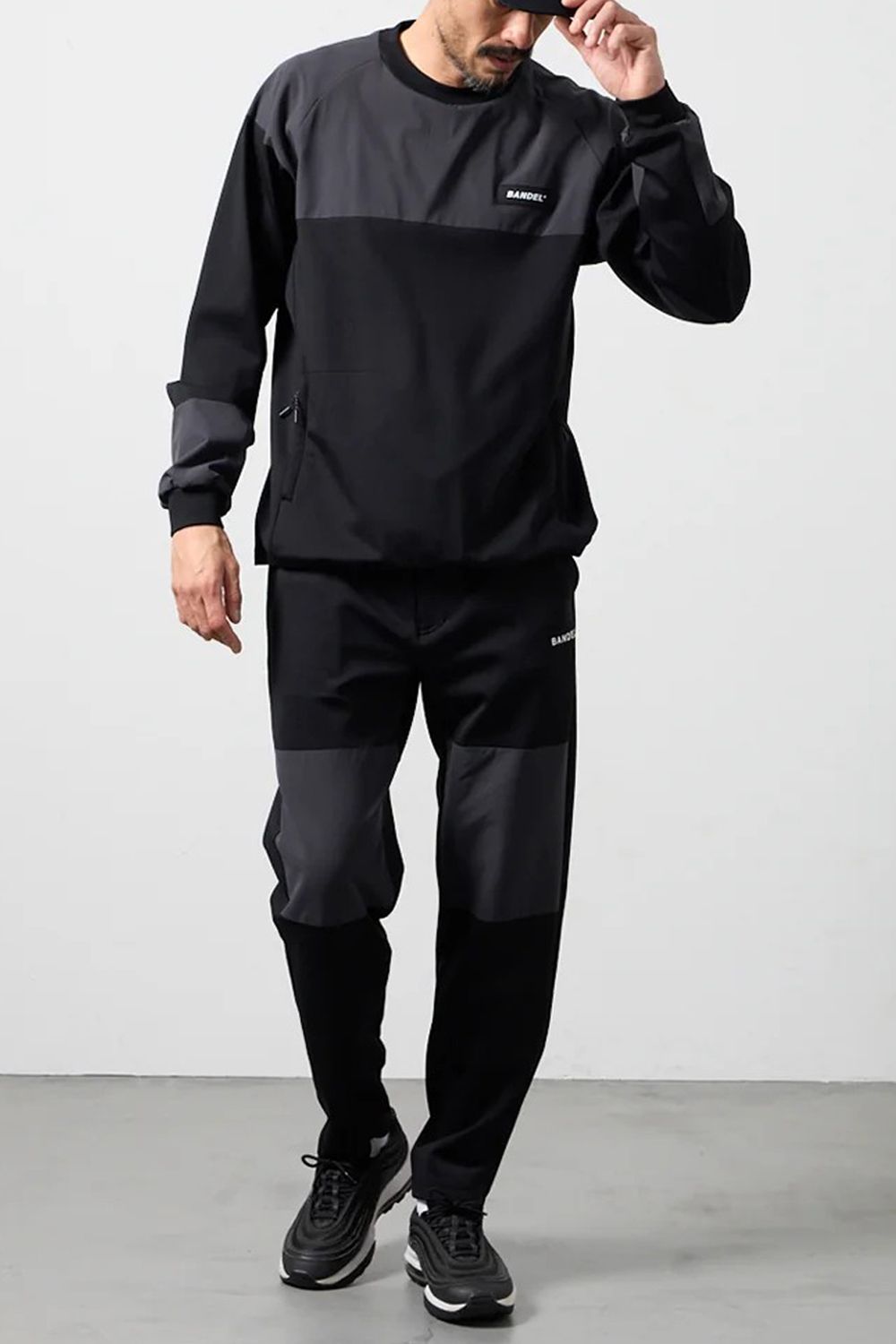 【26AW】 FLEECE COMBINATION PULLOVER / フリースコンビネーション プルオーバー (ブラック)
