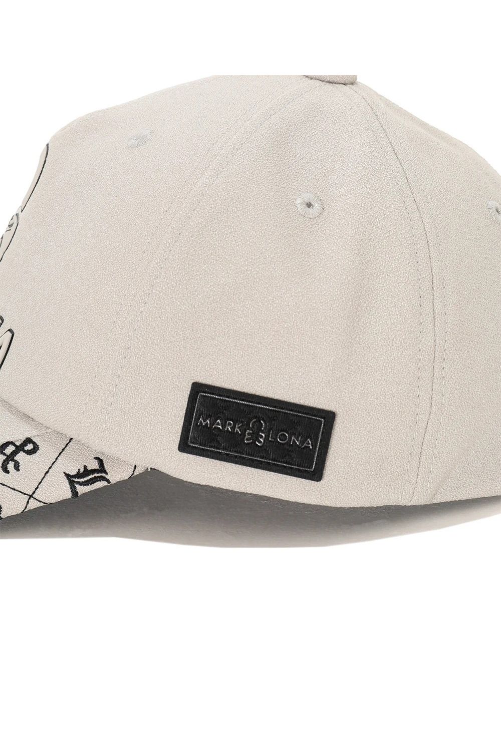 【26AW】 OBLIVION JACQUARD CAP / 3Dブランドロゴ モノグラムパターン刺繍 ベースボールキャップ (シルバーグレー)
