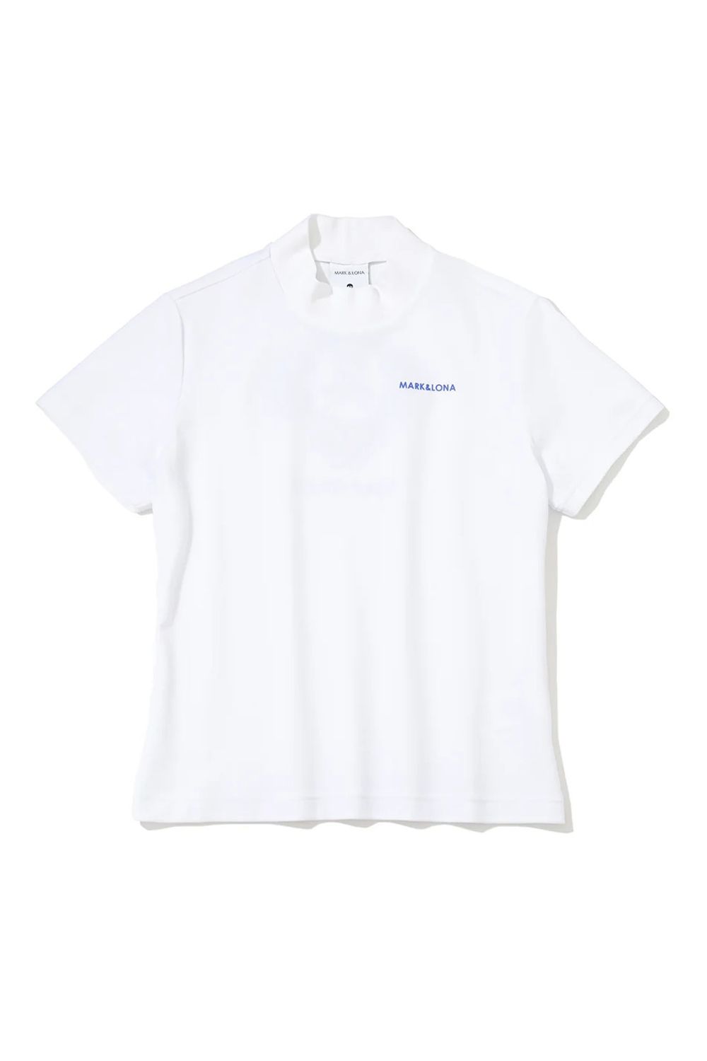 【26SS】【レディース】 STELA COOLTOUCH MOCK TEE / ナイロンパイル生地 バックロゴ モックネックTシャツ (ホワイト)