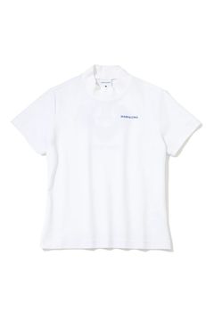 【26SS】【レディース】 STELA COOLTOUCH MOCK TEE / ナイロンパイル生地 バックロゴ モックネックTシャツ (ホワイト)