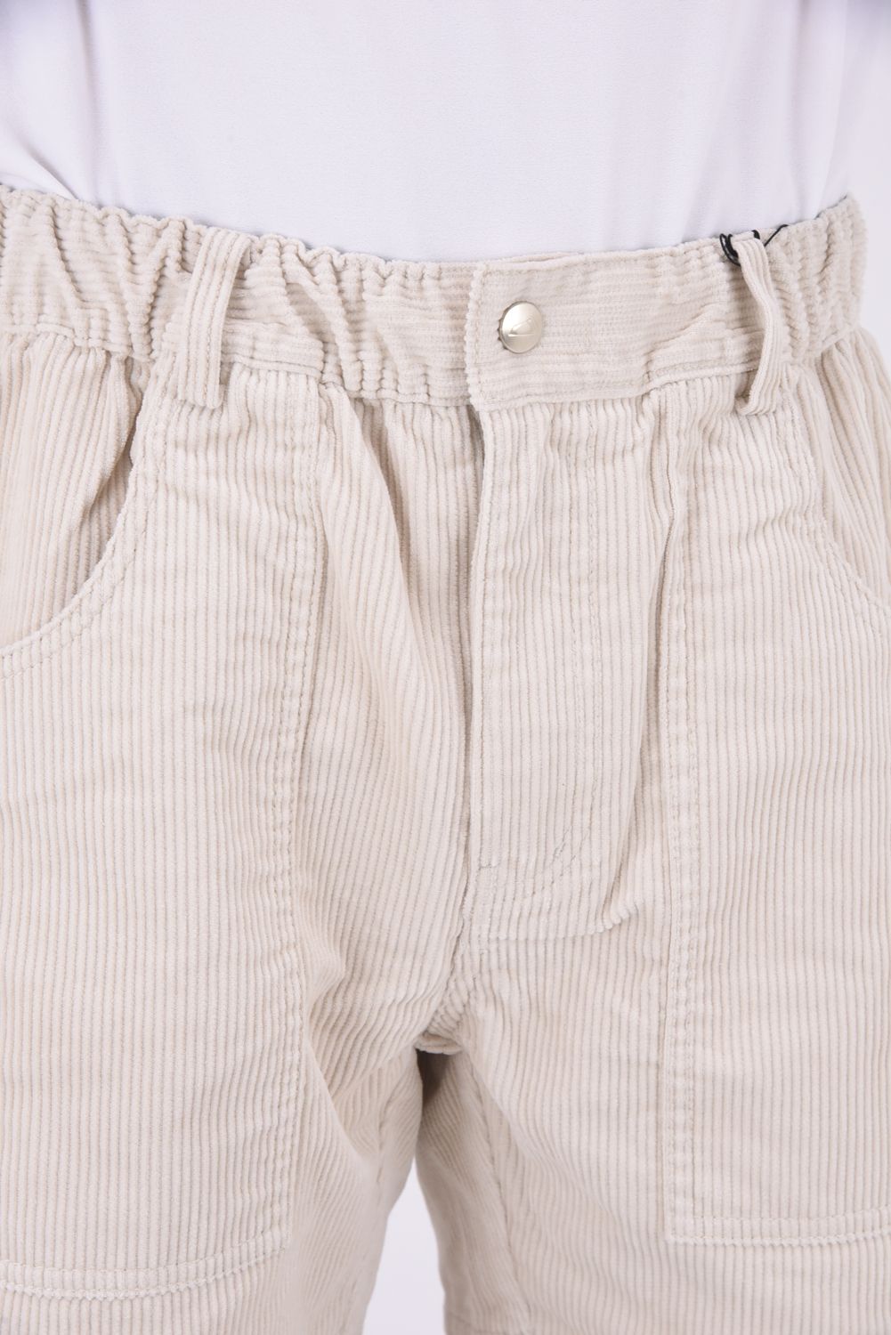 Uka Corduroy (8W) Shorts / ルーズフィット コーデュロイショーツ (エクリュ)