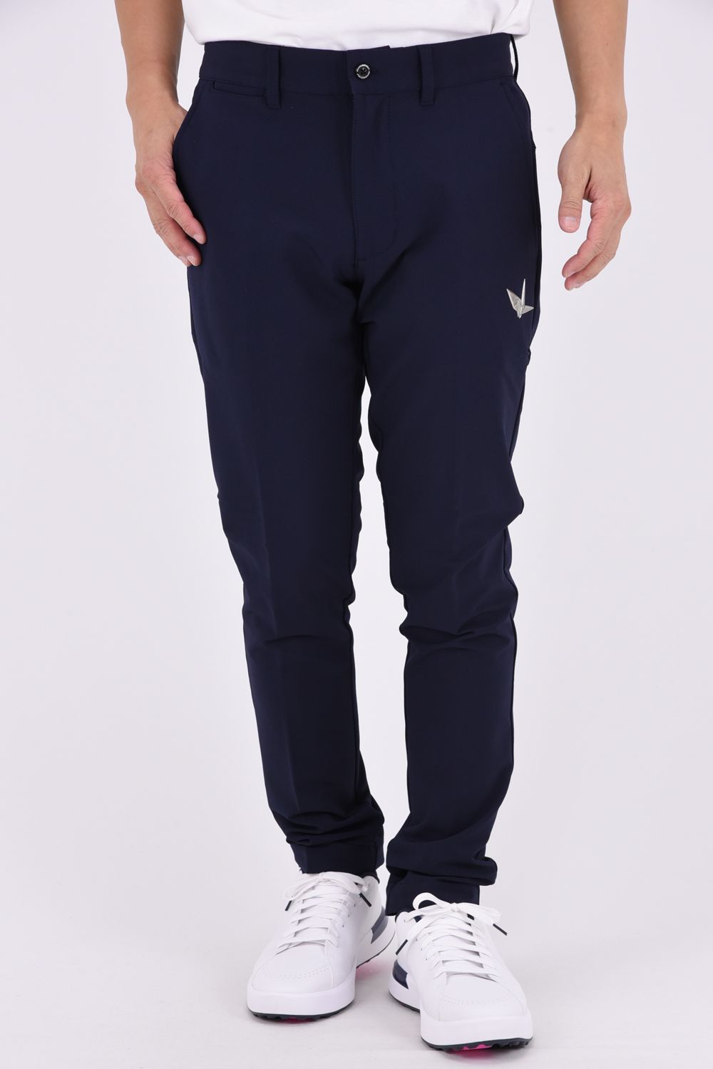 【26AW】 Long Pants / バックロゴ テーパードシルエット ロングパンツ (ネイビー)